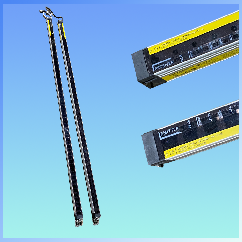 Omron F3SJ-B1265P25 Safety light curtain, covers 50" x up to 23' zone (Emitter + Receiver pair)
